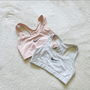 Set of Nike Dri-fit Sports Bras, Pink/White